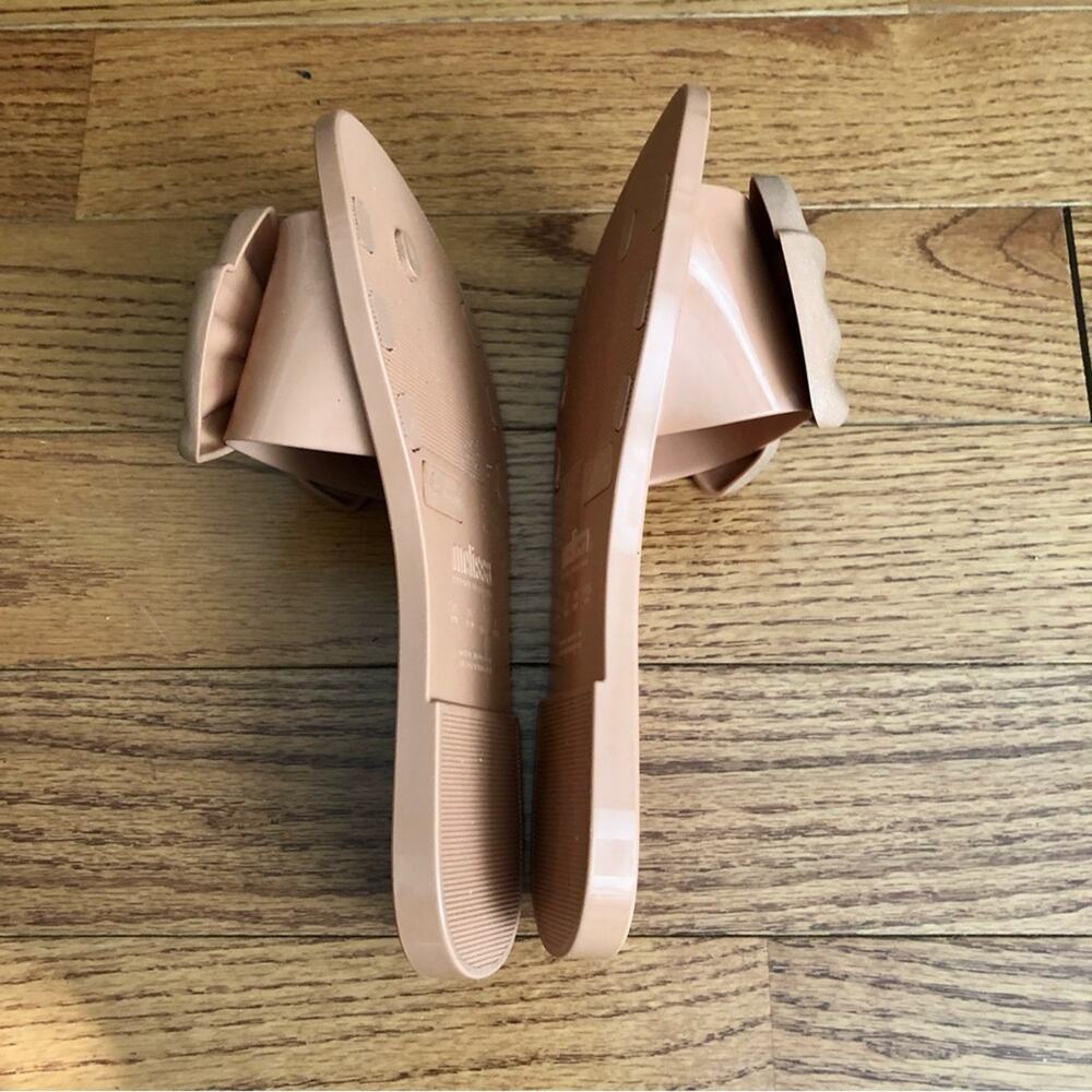 Melissa Babe Bow Slide Coquette Jelly Beige Sandals Women’s Size 8 - Picture 8 of 10